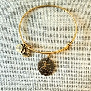 Alex and Ani Gold Sagittarius Charm Bangle